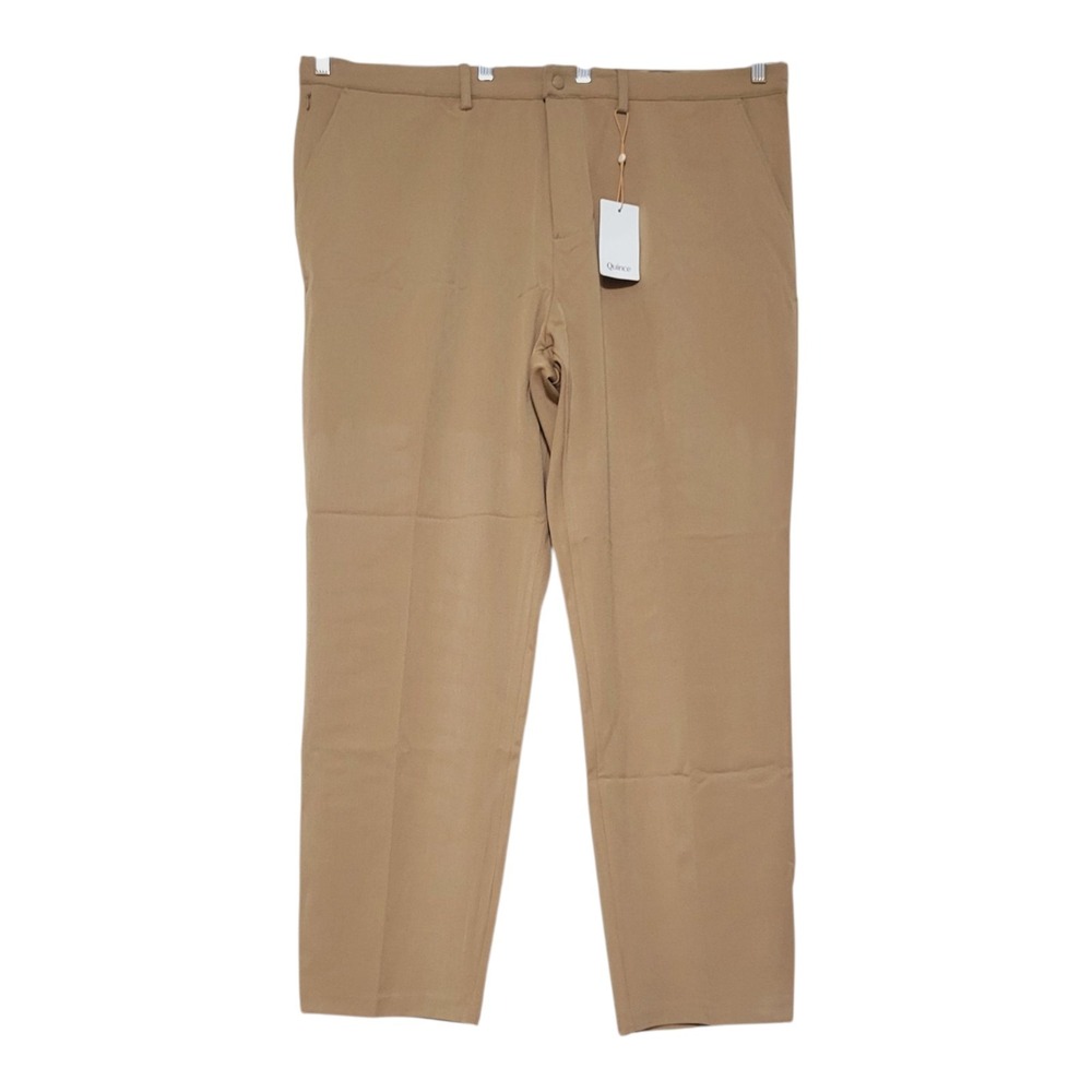 NWT Quince Mens Ultra Stretch 24/7 Smart Chino Pants Khaki 44X32 Casual Neutral - Picture 6 of 12